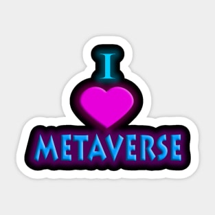 I Heart Metaverse Sticker